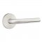 Emtek S10002 Stainless Steel Kiel Lever with Disk Rosette