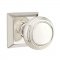 Emtek 8131 Norwich Knob with Quincy Rosette Polished Nickel