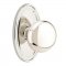 Emtek 8120 Providence Knob with Oval Rosette Polished Nickel