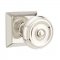 Emtek 8131 Waverly Knob with Quincy Rosette Polished Nickel