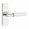 Emtek 5507 T-Bar Faceted Lever with Stretto Rosette Polished Chrome