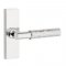 Emtek 5507 T-Bar Hammered Lever with Stretto Rosette Polished Chrome