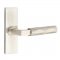 Emtek 5507 L-Square Tribeca Lever with Stretto Rosette Satin Nickel