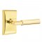 Emtek 5111 Myles Lever with Neos Rosette Unlacquered Brass