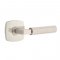 Emtek 5316 L-Square Faceted Lever with Urban Modern Rosette Satin Nickel