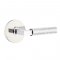 Emtek 5109 L-Square Hammered Lever with Disk Rosette Polished Chrome