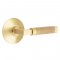 Emtek 5107 L-Square Knurled Lever with Modern Rosette Satin Brass