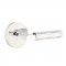 Emtek 5109 L-Square Tribeca Lever with Disk Rosette Polished Chrome