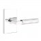 Emtek 5112 L-Square Tribeca Lever with Modern Rectangular Rosette Polished Chrome