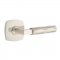 Emtek 5316 L-Square Tribeca Lever with Urban Modern Rosette Satin Nickel