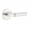 Emtek 5109 T-Bar Faceted Lever with Disk Rosette Polished Chrome