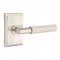 Emtek 5111 T-Bar Faceted Lever with Neos Rosette Satin Nickel