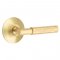 Emtek 5107 T-Bar Hammered Lever with Modern Rosette Satin Brass