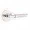 Emtek 5109 T-Bar Knurled Lever with Disk Rosette Polished Chrome