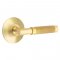 Emtek 5107 T-Bar Knurled Lever with Modern Rosette Satin Brass