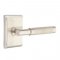 Emtek 5111 T-Bar Knurled Lever with Neos Rosette Satin Nickel