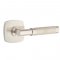Emtek 5316 T-Bar Knurled Lever with Urban Modern Rosette Satin Nickel