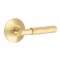 Emtek 5107 T-Bar Tribeca Lever with Modern Rosette Satin Brass