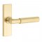 Emtek 5507 T-Bar Faceted Lever with Stretto Rosette Satin Brass