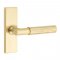 Emtek 5507 T-Bar Hammered Lever with Stretto Rosette Satin Brass