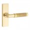 Emtek 5507 T-Bar Knurled Lever with Stretto Rosette Satin Brass