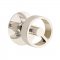 Emtek 5107 Spoke Knob with Modern Rosette Polished Nickel