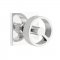 Emtek 5110 Spoke Knob with Square Rosette Polished Chrome