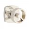 Emtek 5316 Spoke Knob with Urban Modern Rosette Polished Nickel