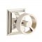 Emtek 8161 Spoke Knob with Wilshire Rosette Polished Nickel