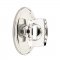 Emtek 8120 Windsor Crystal Knob with Oval Rosette Polished Nickel