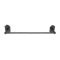 Emtek Sandcast Bronze Towel Bar with #1 Rosette Flat Black Bronze Patina Finish (FB) Finished