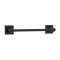 Emtek Sandcast Bronze Towel Bar with #6 Rosette Flat Black Bronze Patina Finish (FB) Finished