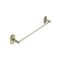 Emtek Sandcast Bronze Towel Bar with #1 Rosette Tumbled White Bronze (TWB) Finished