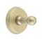 Emtek 2308 Sandcast Bronze Single Hook with #2 Rosette Tumbled White Bronze (TWB) Finished