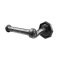 Emtek Tuscany Bronze Paper Holder Bar Style with #15 Rosette Left hand, Flat Black Bronze Patina Finish (FB) Finished