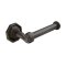 Emtek Tuscany Bronze Paper Holder Bar Style with #15 Rosette Right hand, Medium Bronze Patina Finish (MB) Finished