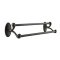 Emtek Tuscany Bronze Double Towel Bar with #14 Rosettes Medium, Bronze Patina Finish (MB) Finished