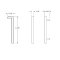Emtek #2831 Modern House Numbers, No. "1" Digit, 6-7/8" Height Specs