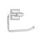 Emtek Transitional Brass Paper Holder Bar Style with Brass Quincy Rosette Polished Chrome (US26) Finished