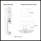 Product Specs for EM4818MDC Davos Entry Set with Modern Disc Crystal Knob