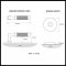 Product Specs for Emtek 5107 L-Square Knurled Lever with Modern Rosette