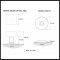 Product Specs for Emtek 5107 Modern Square Crystal Knob with Modern Rosette