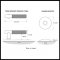 Product Specs for Emtek 5107 T-Bar Straight Knurled Lever with Modern Rosette