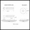 Product Specs for Emtek 5109 L-Square Faceted Lever with Disk Rosette