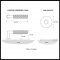 Product Specs for Emtek 5109 L-Square Hammered Lever with Disk Rosette