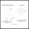 Product Specs for Emtek 5109 Modern Square Crystal Knob with Disk Rosette
