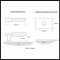 Product Specs for Emtek 5112 T-Bar Faceted Lever with Modern Rectangular Rosette