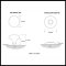 Product Specs for Emtek 8030 Ice White Knob with Porcelain Rosette