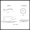 Product Specs for Emtek 8101 Elan Lever with Rope Rosette