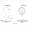 Product Specs for Emtek 8101 Ice White Knob with Rope Rosette